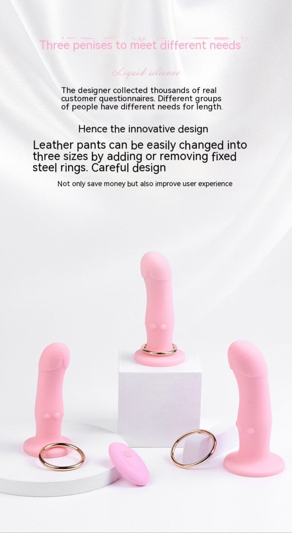 Wearable Simulation Itching Super Cool Love Women Dildo Leather Pants Supplies - Image 6
