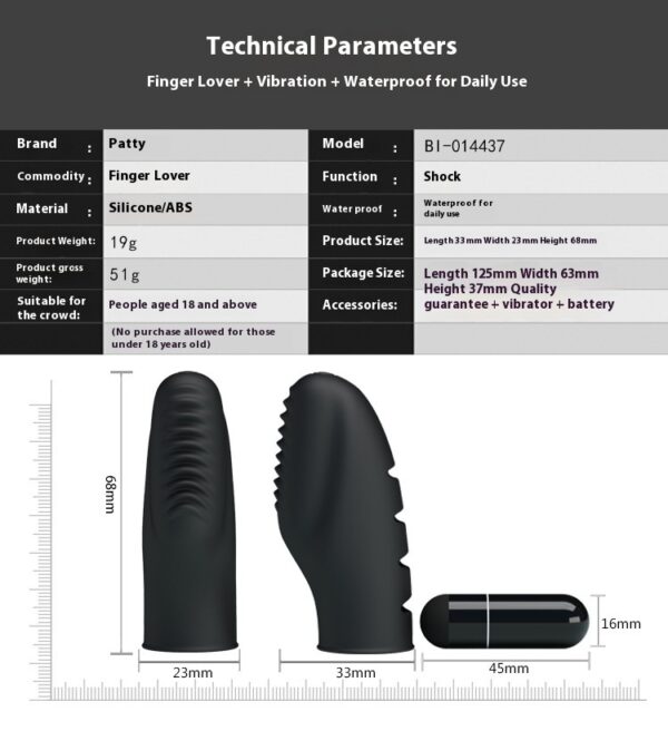Finger Vibration Sleeve Silicone Products - Image 2