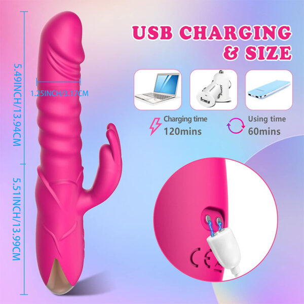 Rose Automatic Retractable Massage For Women - Image 7
