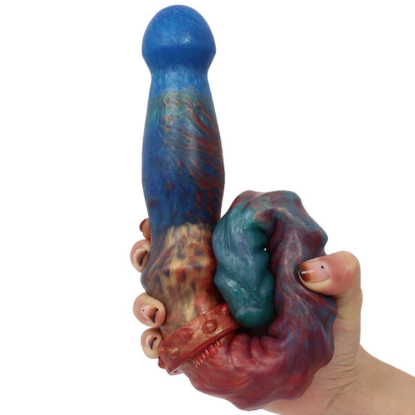 Color Double Head Dildo Fishbone Pattern Butt Plug For Women - Image 7